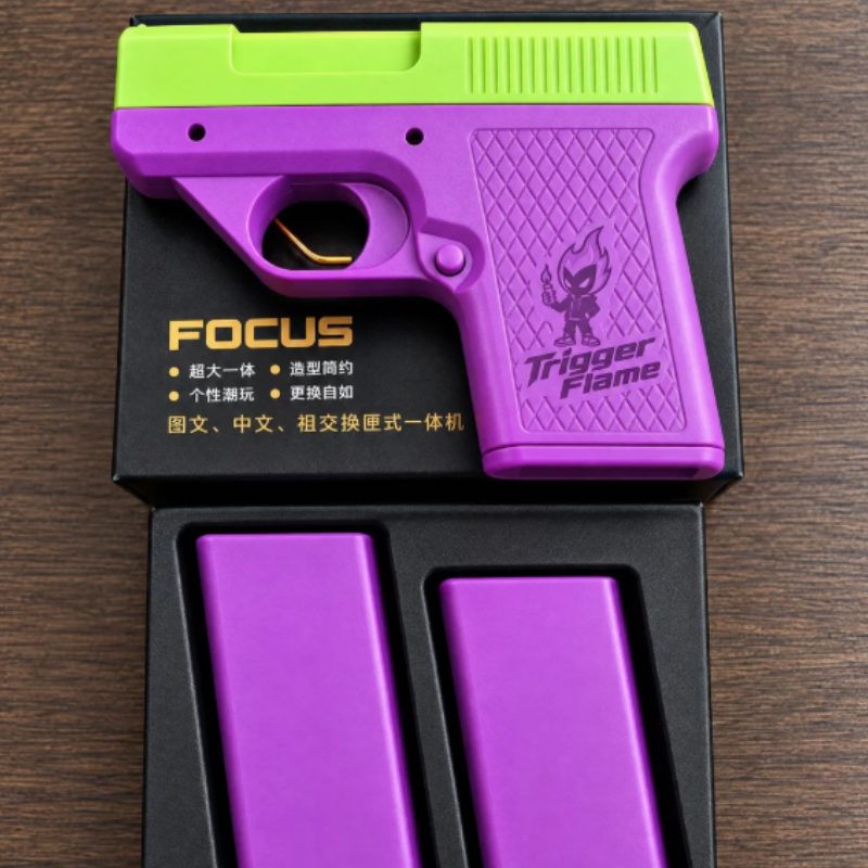 Two In One Gun Lighter - Cigarette Case